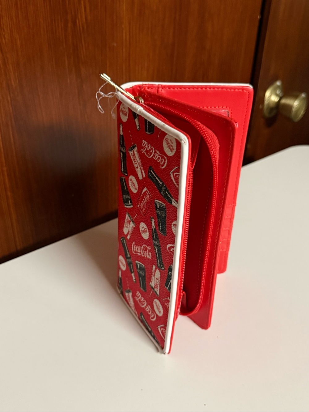 Coca-Cola zip wallet with Coca-Cola logos - Picture 9 of 13
